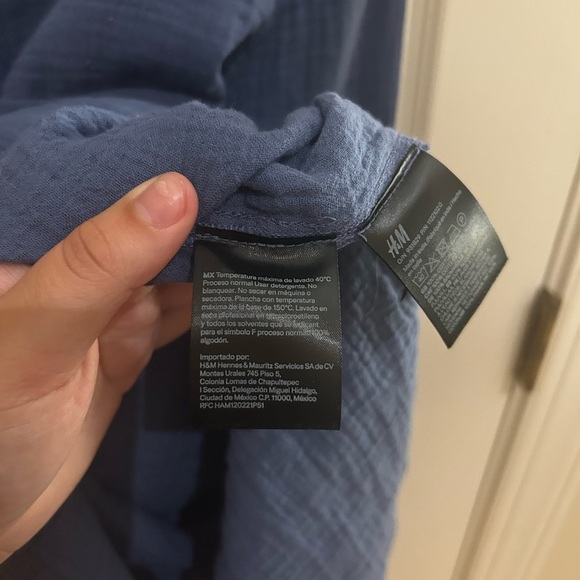H&M Blue Linen Button Up - Picture 10 of 10